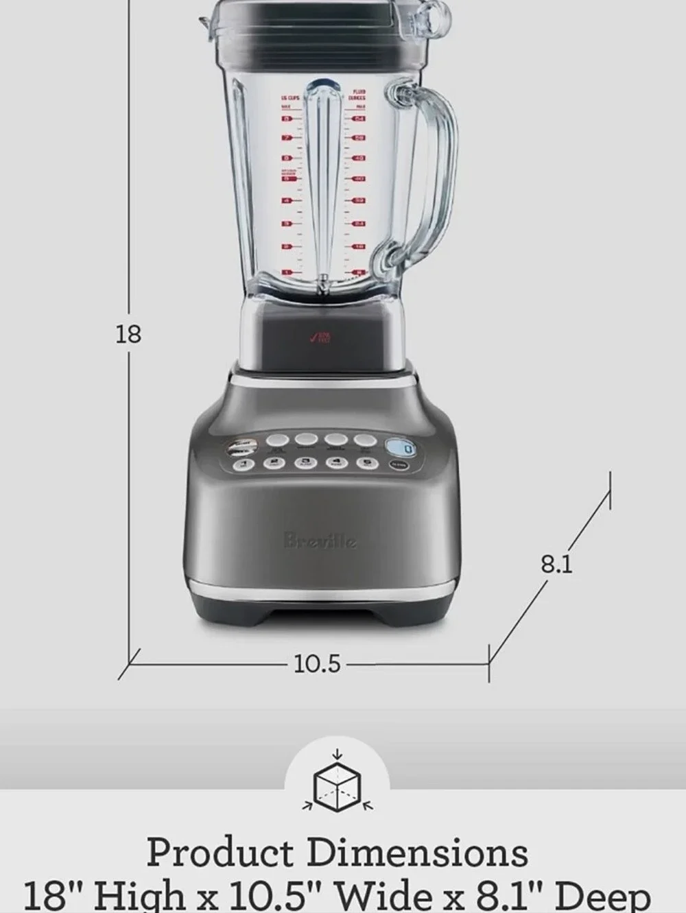 Breville The Q Blender- Smoked Hickory
